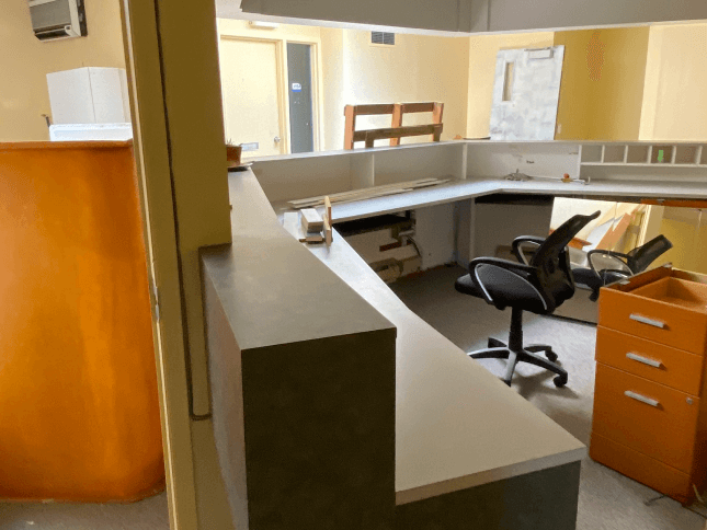 Avant changement de vocation bureau de dentiste