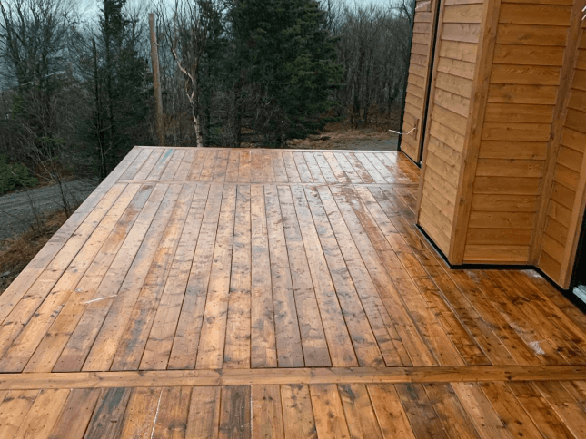 Balcon refait par Noblex Construction